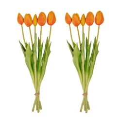 Tulip Bouquet – 10 Pieces – Mixed Colours – ‘Real Touch’ Artificial Tulips – 42 Cm (white/green) -URBAN INGL Shop 10xoranje real touch tulips 0b9e7eac 17d1 41ee 8a13 e000f65edb3d