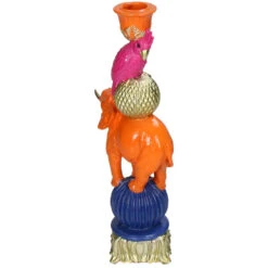 Candleholder - Orange Elephant Bird ↑ 26 Cm -URBAN INGL Shop KAL 4722 2
