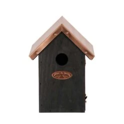 ESSCHERT DESIGN Wren Birdhouse - Nesting Box - Black Copper 8 ESSCHERT DESIGN Wren Birdhouse - Nesting Box - Black Copper -URBAN INGL Shop Nestkast Zwart Koper Winterkoning Trendhero 2