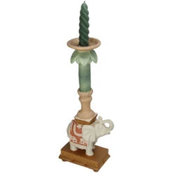 Candle Holder - Elephant Natural/Pink - Polyresin - ↑ 34,5 Cm -URBAN INGL Shop candle holder elephant candle stick