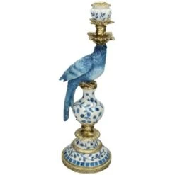 Candle Holder - Dutch Blue Parrot ↑ 40 Cm -URBAN INGL Shop dutch blue parrot candle stick 2 6d16d076 e275 4777 91b3 56dfe73e9c98