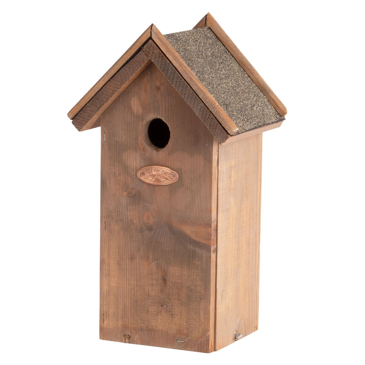 ESSCHERT DESIGN Birdhouse - Great Tit | ↑ 31.5 Cm | Nest Box | Pinewood With Bitumen Roof 3 ESSCHERT DESIGN Birdhouse - Great Tit | ↑ 31.5 Cm | Nest Box | Pinewood With Bitumen Roof