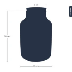 Terrarium Bottle 'Milky' With LED-lighting - Closed Terrarium Ø 21 Cm ↑ 30 Cm -URBAN INGL Shop milky terrarium silhouette trendherocopy