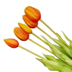 Vase Jessie Bow + 10x Real Touch Tulips Orange -URBAN INGL Shop oranje tulpen real touch orange web acd1d0b7 5853 445e 8187 062d38cc0b31