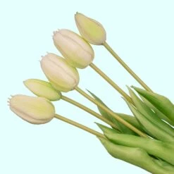 Tulip Bouquet – 10 Pieces – Mixed Colours – ‘Real Touch’ Artificial Tulips – 42 Cm (white/green) -URBAN INGL Shop real touch tulips bouqeut 475af072 4a05 40fa 869c 1ca6d23bd9e7