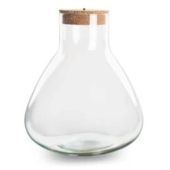 Terrarium Bottle 'Sam XL' - Incl. LED Cork - Closed Terrarium Ø 30 Cm ↑ 32 Cm -URBAN INGL Shop sam xl terrarium flaschengarten