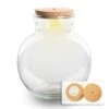 Terrarium Bottle 'Teddy' - Incl. (LED) Cork - Closed Terrarium Ø 25 Cm ↑ 26.5 Cm -URBAN INGL Shop teddy terrarium with light