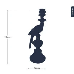 Candle Holder - Dutch Blue Parrot ↑ 40 Cm -URBAN INGL Shop trendhero XET 5859